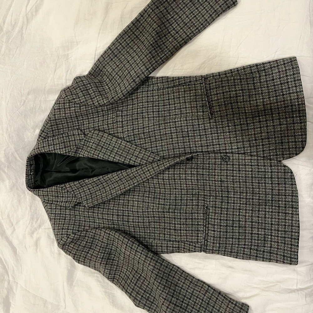 Context Gray Plaid Blazer